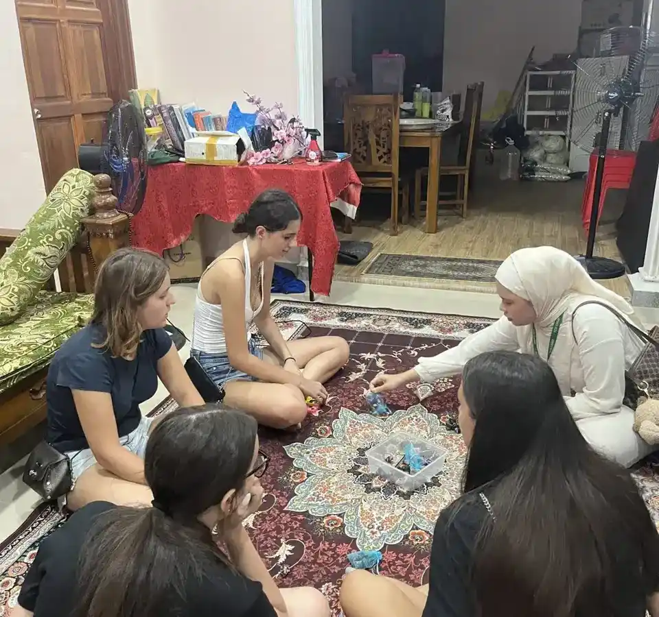 Serata in homestay in Malesia