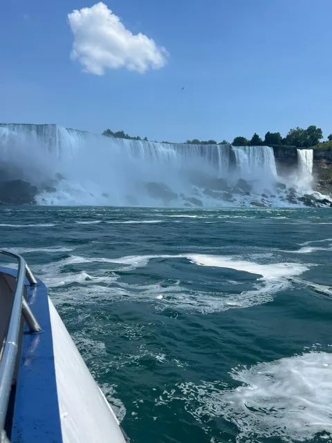 Le cascate del Niagara viste dal battello